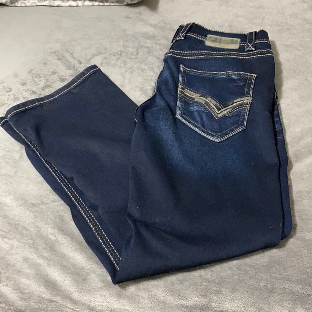Men’s Buckle Black Jeans